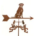Classic Accessories Sitting Lab Dog Weathervane with Deck Mount VE739188